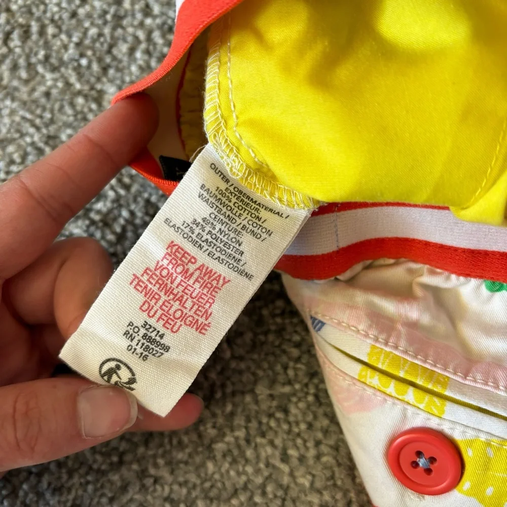 Mini boden shorts girls 4 rainbow fish primary playful summer casual vacation - Picture 5 of 10